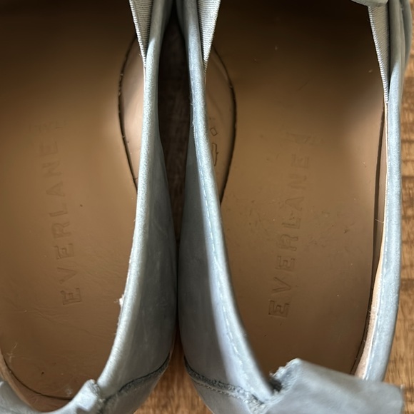 Gray Everlane Leather Slip Ons - Picture 5 of 5